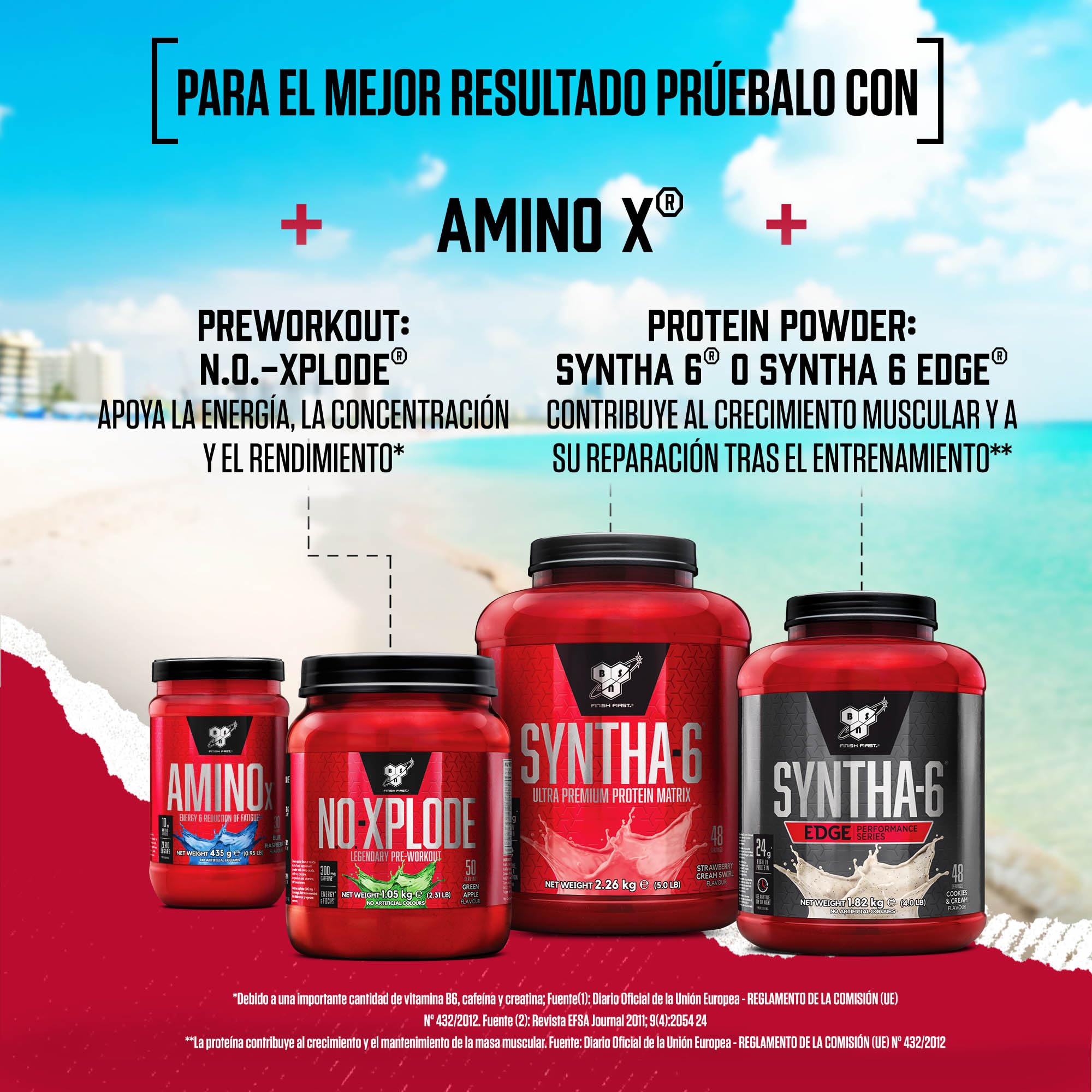 BSN Nutrition Suplemento Amino X con Vitamina D, Vitamina B6 y Aminoácidos, Sabor Sandía, 70 Porciones, 1 kg