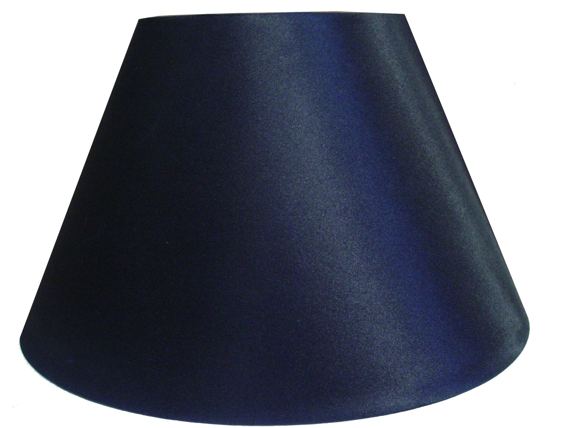 12" Empire Shiny Satin Pendant Ceiling Table Lamp Shade - Black