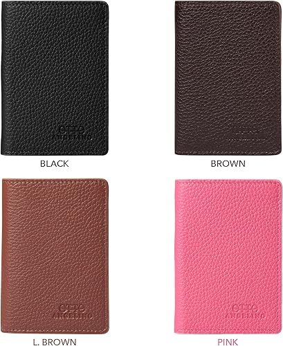 Miniatura 4 de Otto Angelino Cartera de piel plegable - Estilo pasaporte - identificación, tarjetas bancarias y efectivo, bloqueo RFID - Unisex