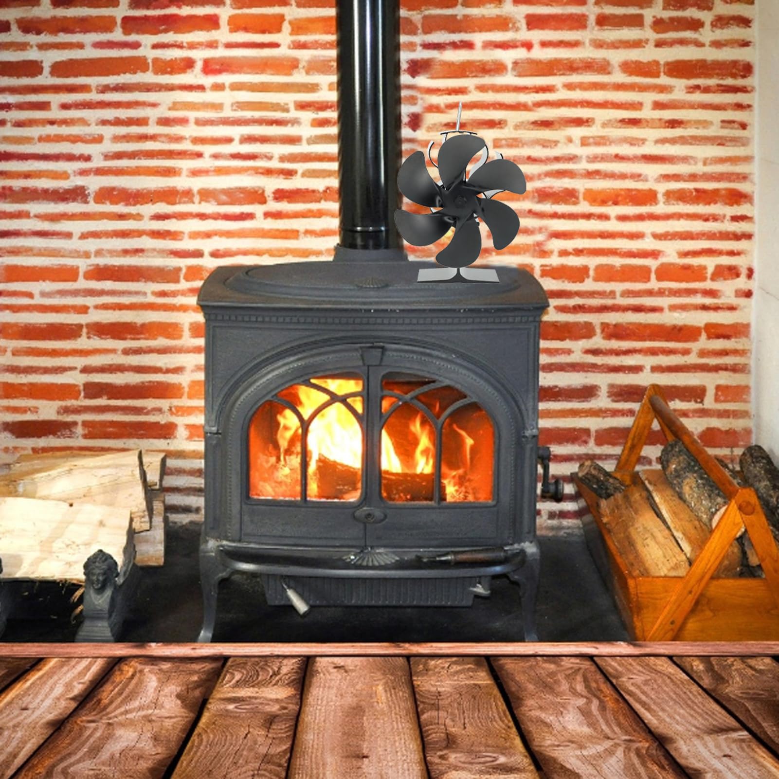 Ventole per stufe alimentate a calore, ventilatore per stufa a legna | Ventole termiche, non richiede elettricità, funzionamento silenzioso circolando aria calda, accessori per stufa