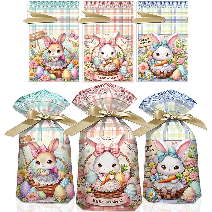 复活节抽绳糖果袋 50个装