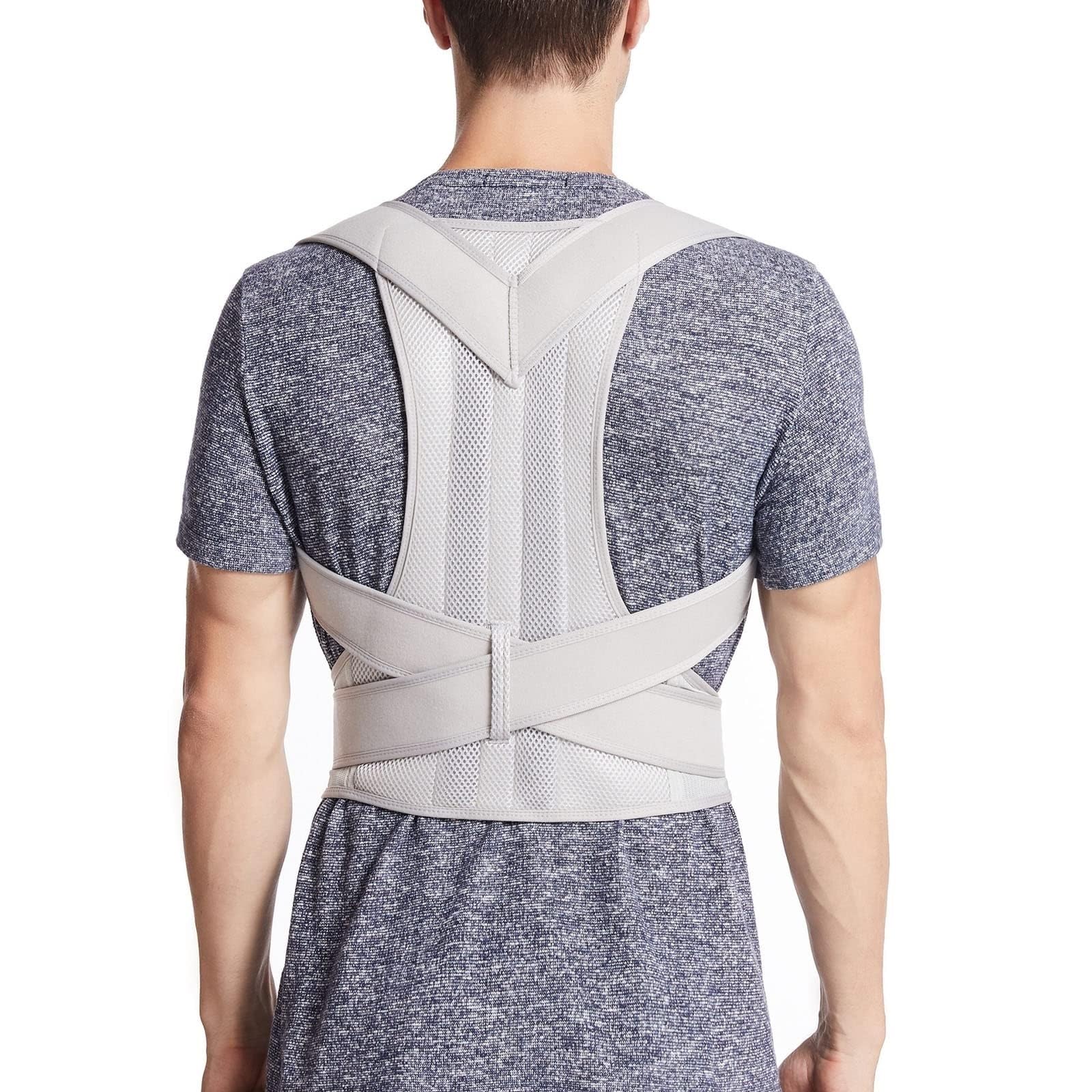 Correcteur de posture réglable pour soulagement du dos et soutien postural de XS à 5XL
