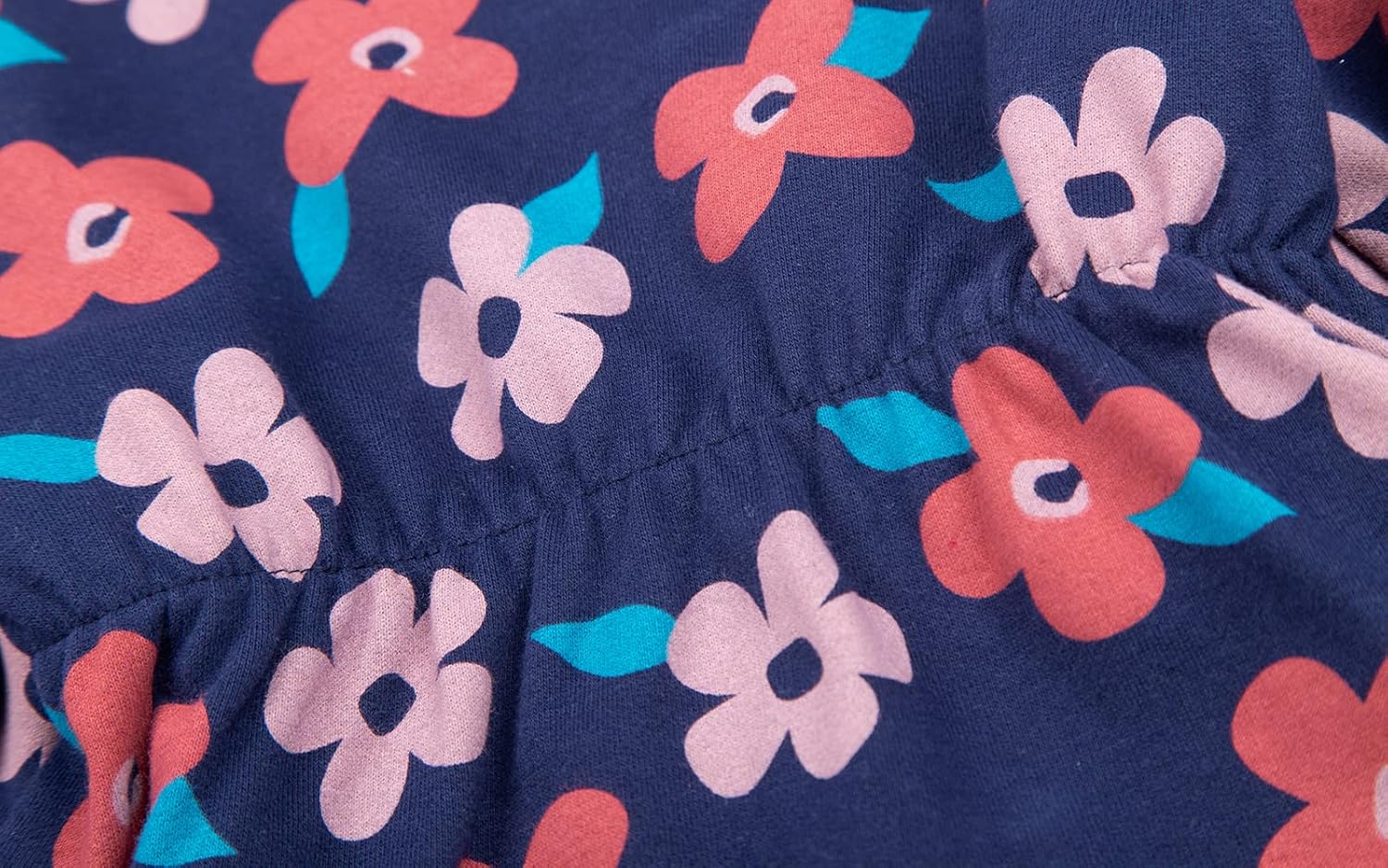 Mud Kingdom Little Girls Love Heart Smocked Sweatshirt Dress Long Sleeve Colorful - Image 7