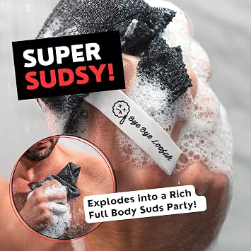 Extra Rough Exfoliating Washcloth, Extreme Body & Back Scrubber for Shower