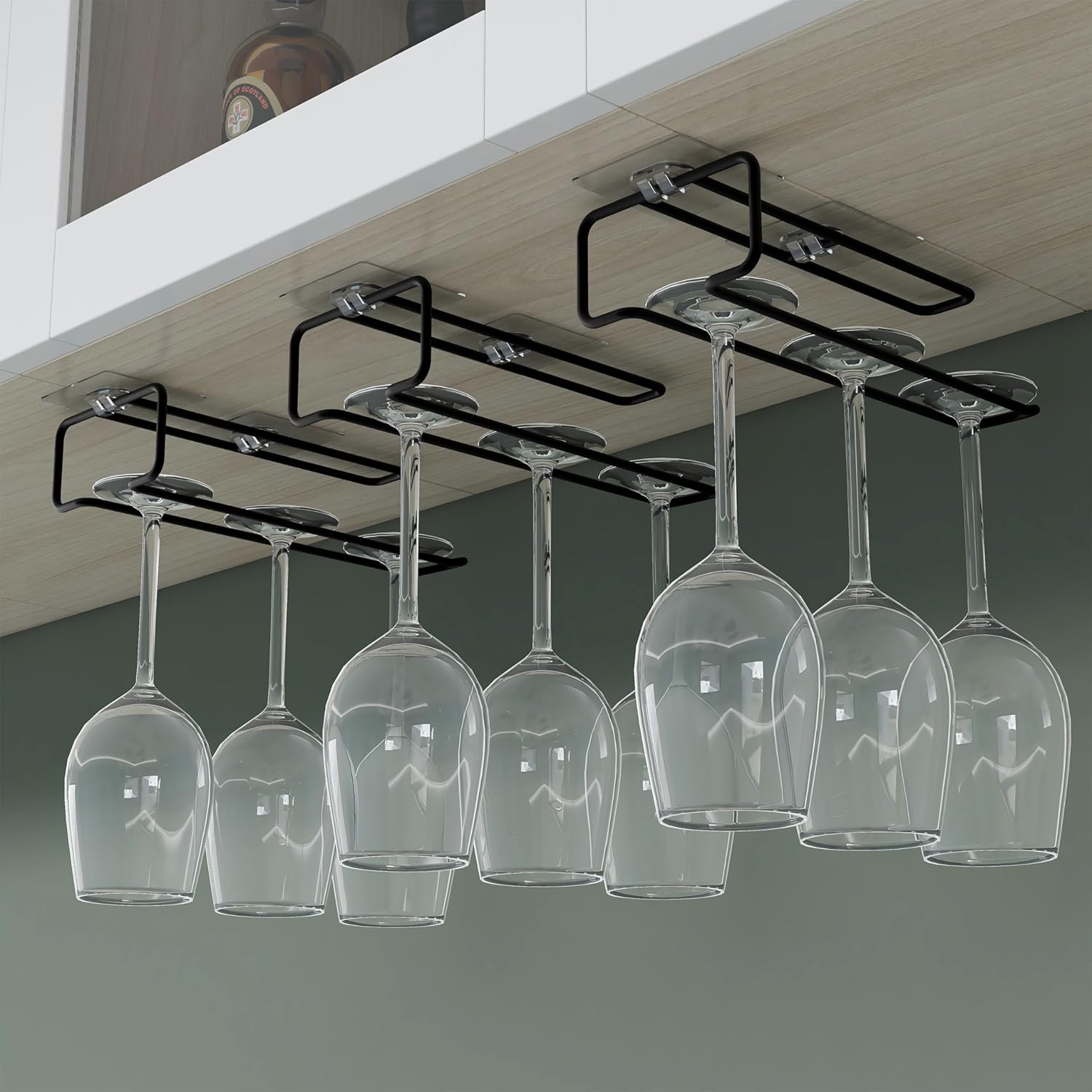 Buy Plantex SelfAdhesive Wine Glass Rack/Holder Upside Down Glass