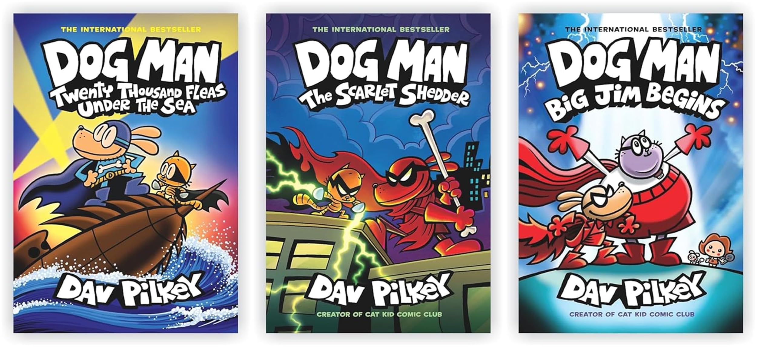 Dog Man Books 1113 Collection Set by Dav Pilkey Kids Graphic Novel Series 3 Book Set Dog man Series -Comic books product thumbnail 2