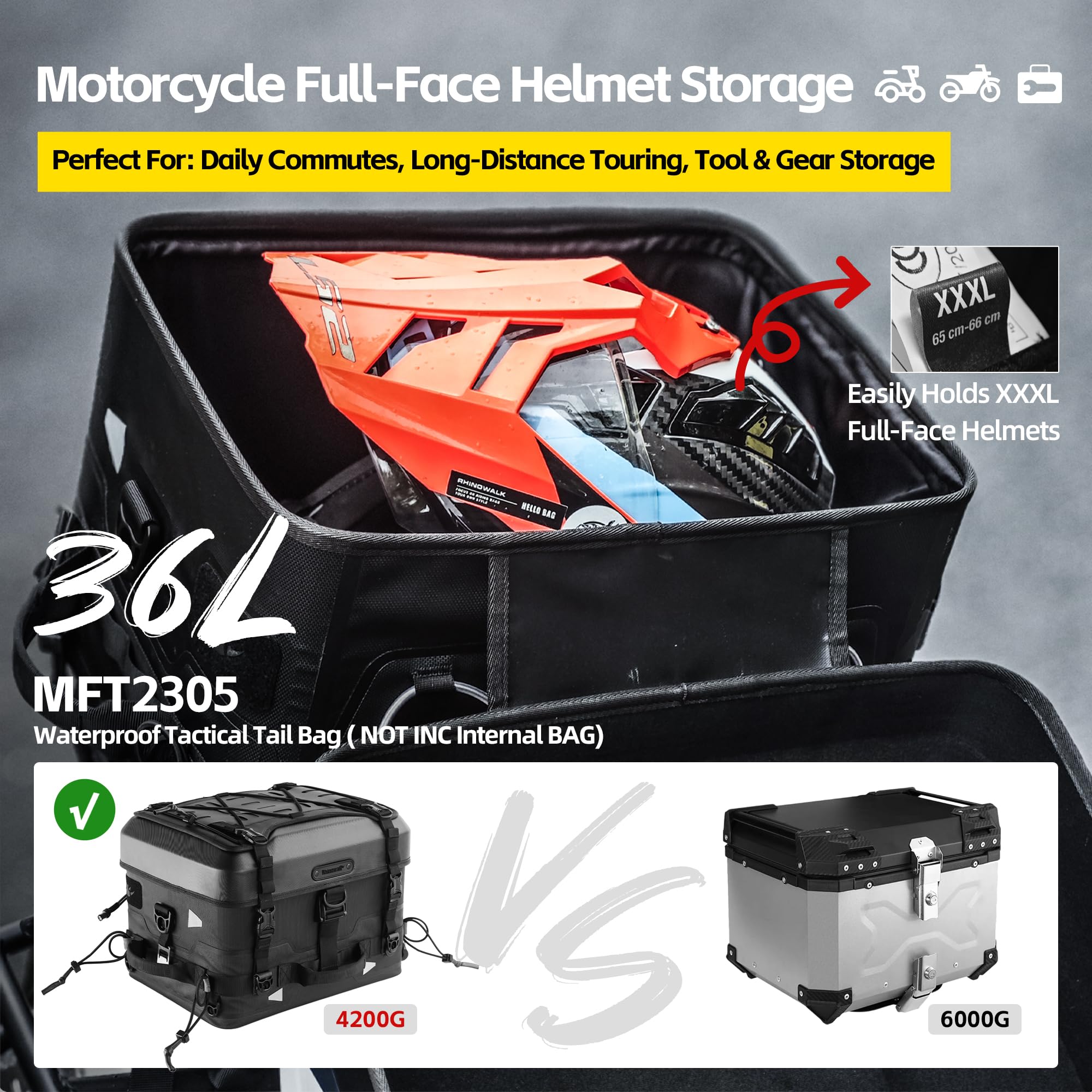 Rhinowalk Borsa da sedile moto