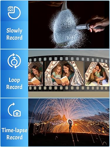 Miniatura 4 de Cámara digital, cámara 4K para niños, para fotografía, enfoque automático Nsoela de 48 MP, pantalla LCD de 2.8 pulgadas, zoom digital 16X, cámara