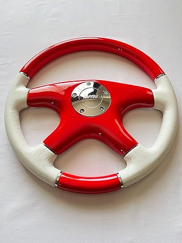 Miniatura 5 de Raptor Volante de madera roja y cuero blanco de 15"