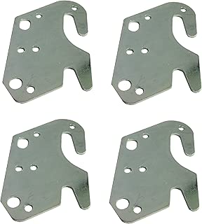 Universal Wood Bed Rail Hook Plates - Set of 4 - coolthings.us