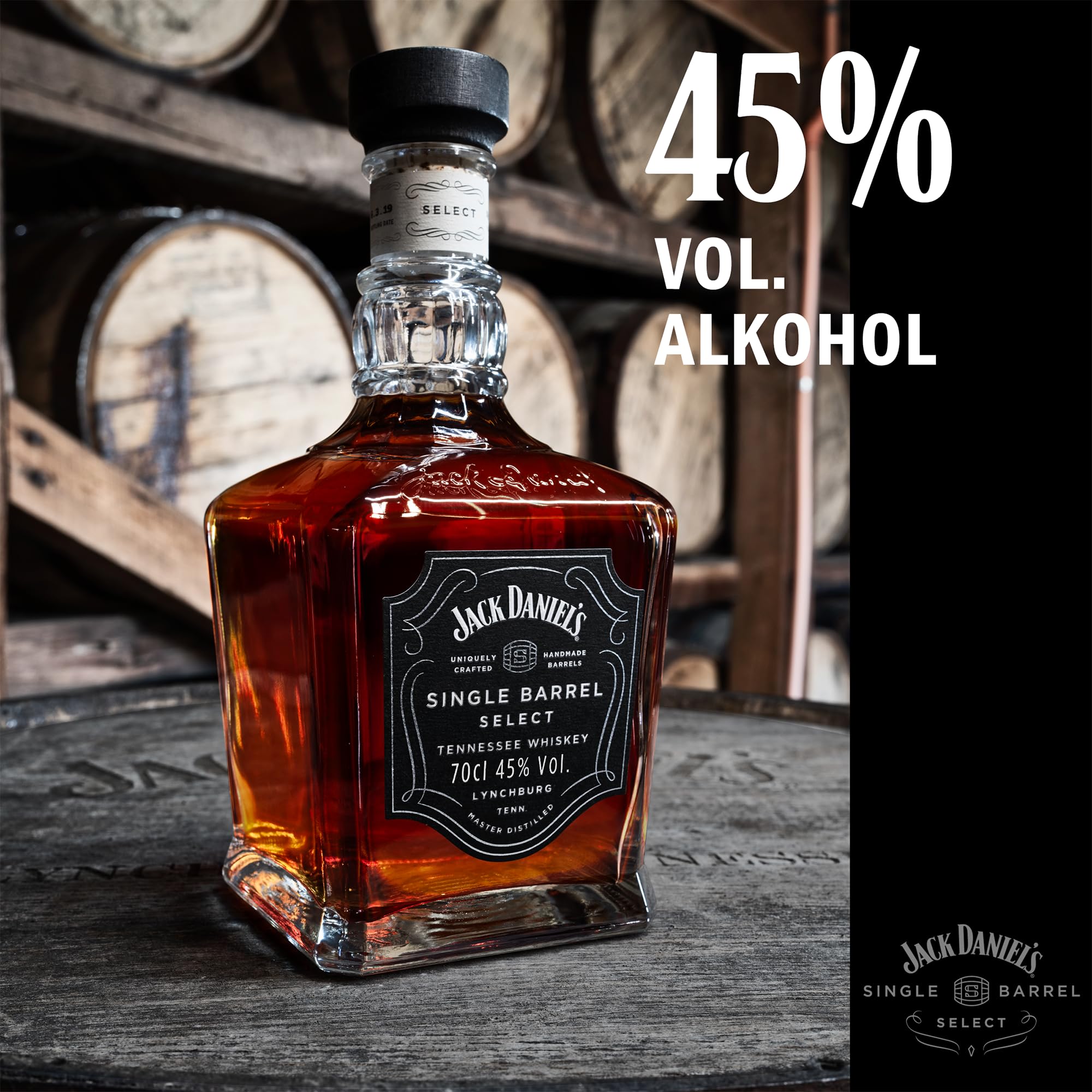Jack Daniel's Single Barrel Select Tennessee Whiskey Geschenkbox 0,7l-45%