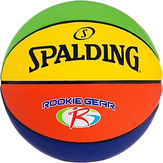 Spalding Rookie Gear 27.5" Basketball | Lighter to Help Develop Technique | Designed for Indoor & Outdoor Play