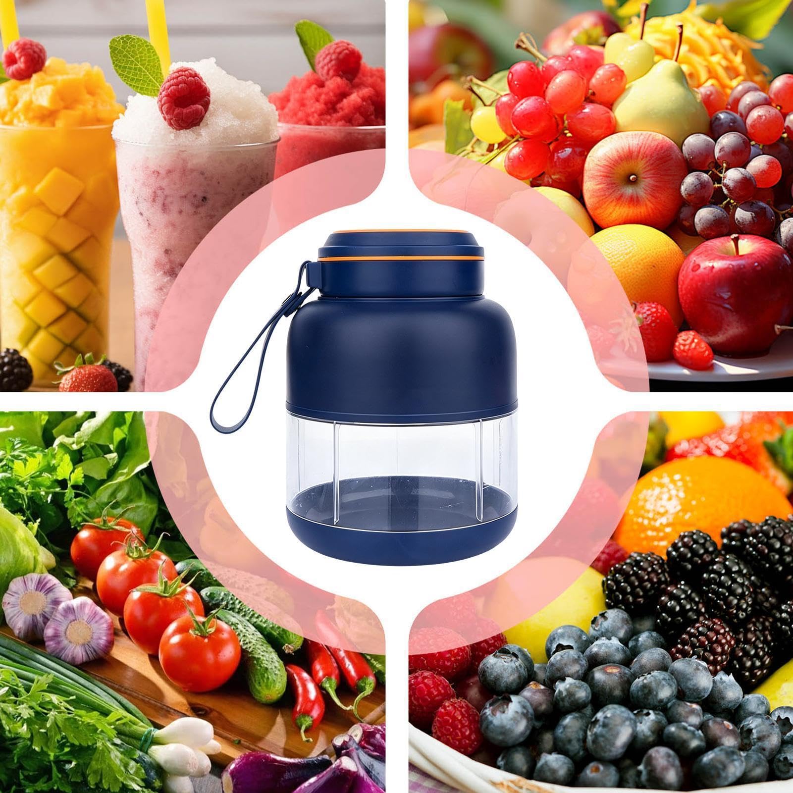 Blender Podróżny Bezprzewodowy kubek shaker o pojemności 800 ml do owoców | Bezprzewodowy kubek blendera do podróży, domu, kuchni, restauracji, mieszkania, na kemping, akademika, biura