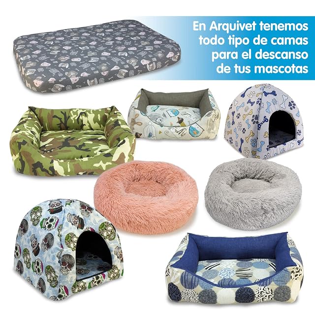 Foto 5 de 7 de Arquivet Cama Redonda Suave Color Rosa 50 cm - Cama antiestrés para Perros - Muy cómoda y Relajante