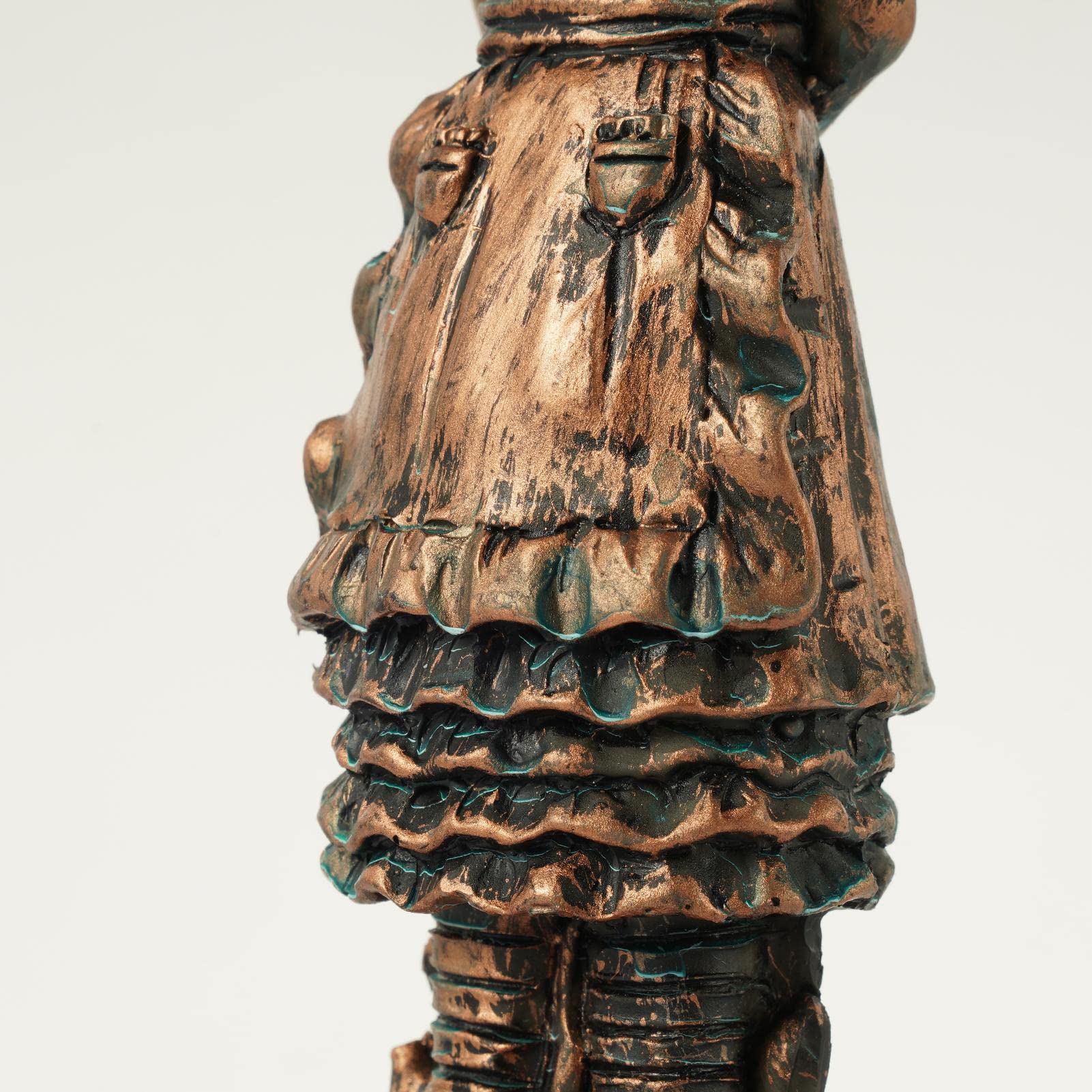 Ensemble Statues Jardin Alice Au Pays Des Merveilles - Alice, Chapelier Fou, Chat Cheshire, Chenille - Résine