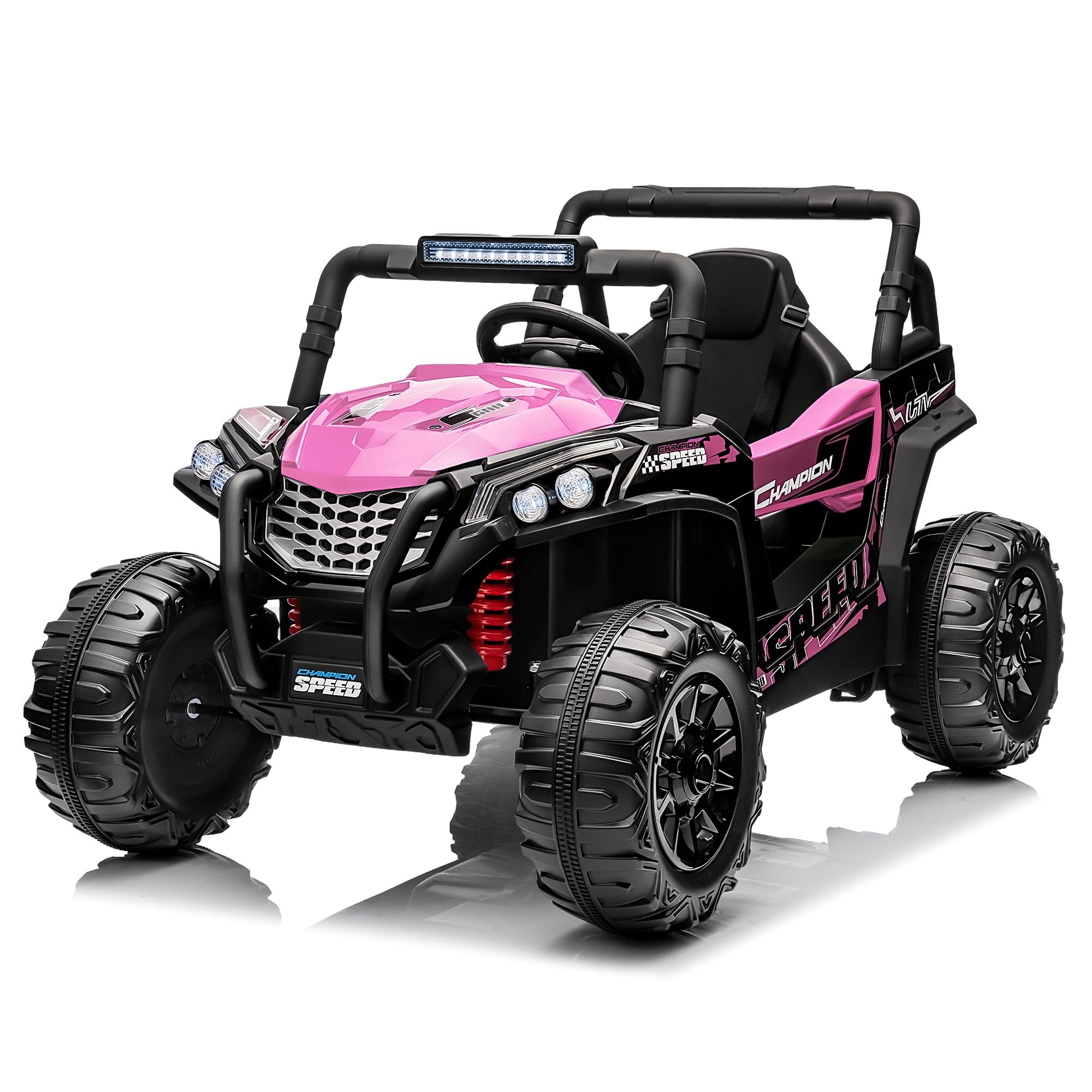 Photo 1 of **BLUE**GarveeLife Ride On Car for Kids, 12V Toy Electric Truck UTV with Large Wide Seat and Remote Control, Led Lights, Wireless Connection, Music, 2 Spring Suspension