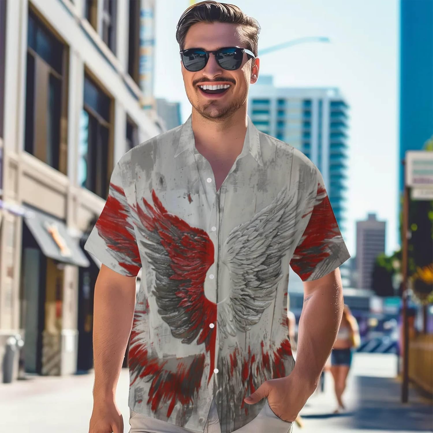 3D Pattern Print Shirt Unique Graphics Long Sleeve Casual Button Down Shirt Ideal Parties Family Gatherings Comfortable - Image 6