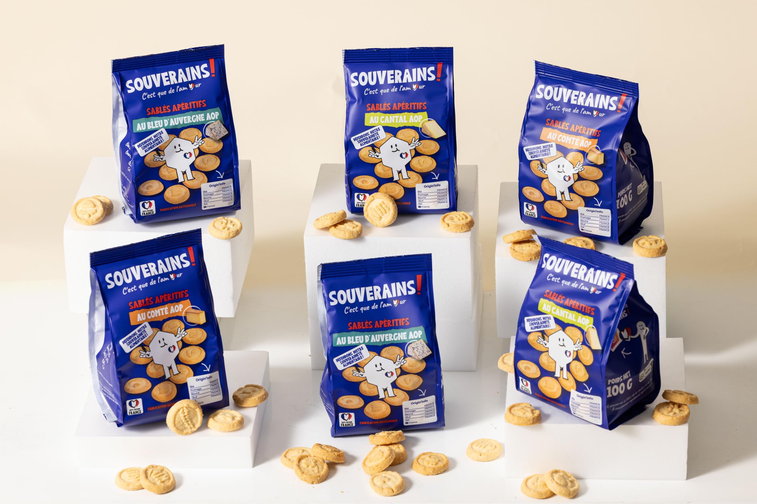 Souverains! - Biscuits apéritifs - 15 sachets
