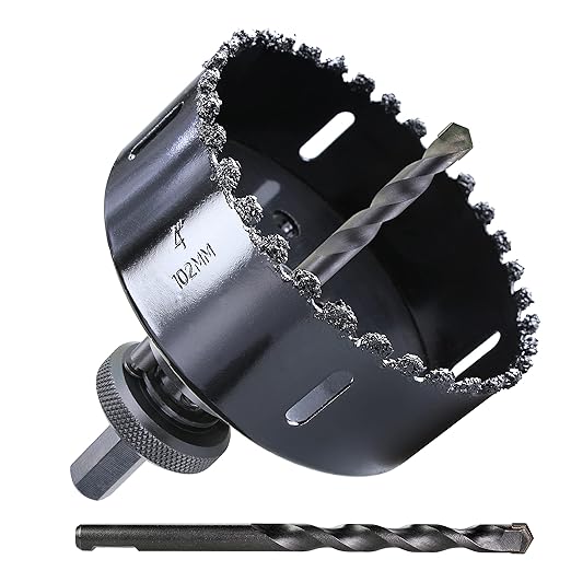 4 inch Carbide Grit Hole Saw Cutter for Hardy Plank