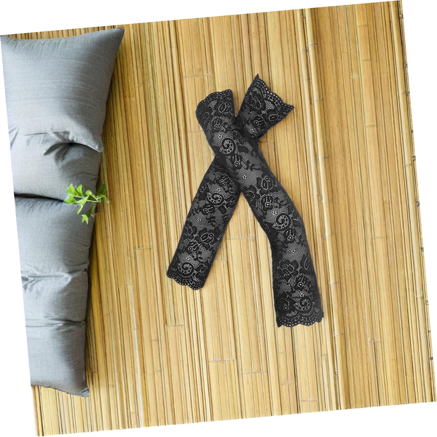 ABOOFAN 3 Paires de Manches de Bras en Dentelle D'été Longs sans Doigts Protège-Coudes Couvre-Cicatrice pour Femmes Noir Blanc Peachpink