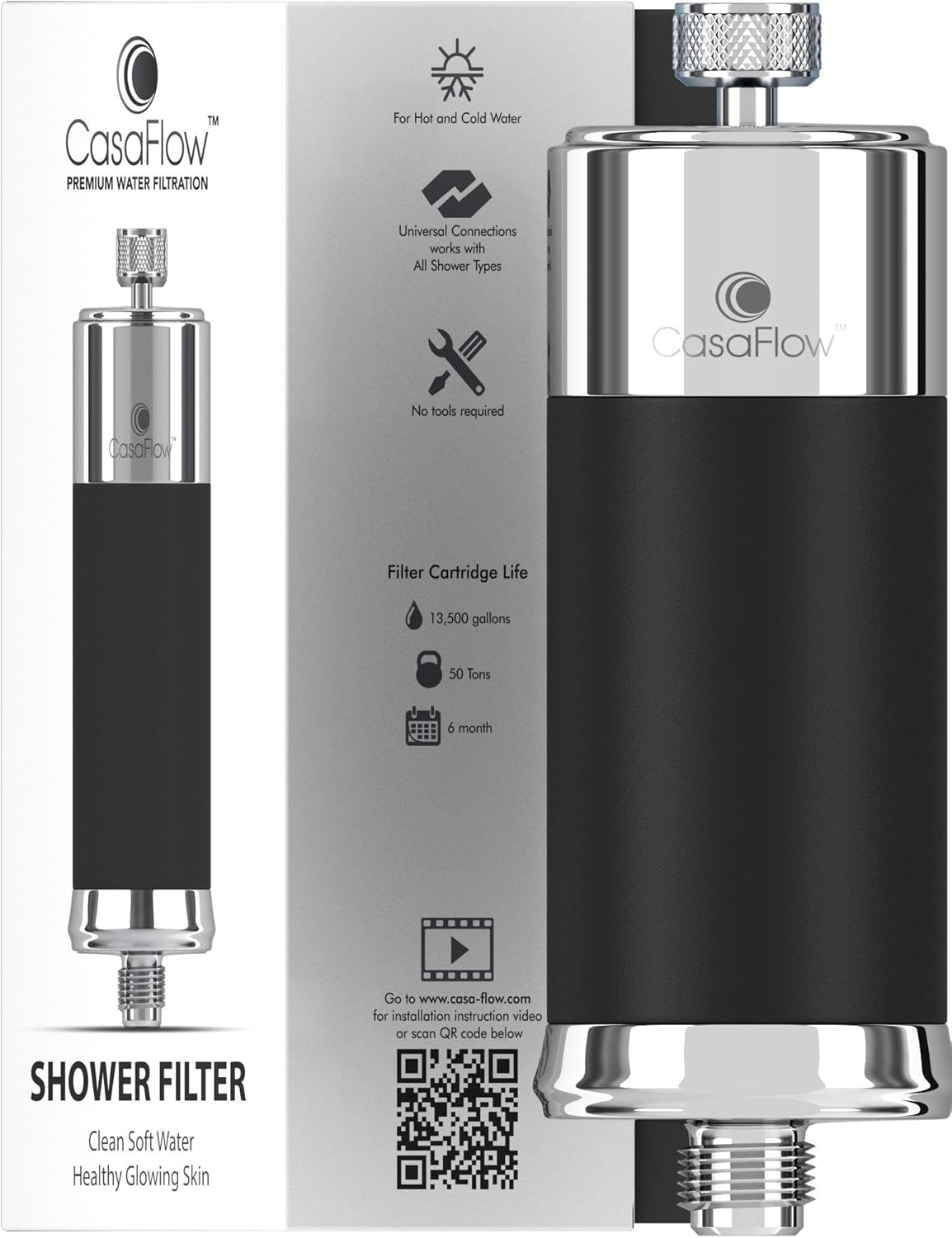 CasaFlow Shower Filter Premium Universal Water Filter With 99