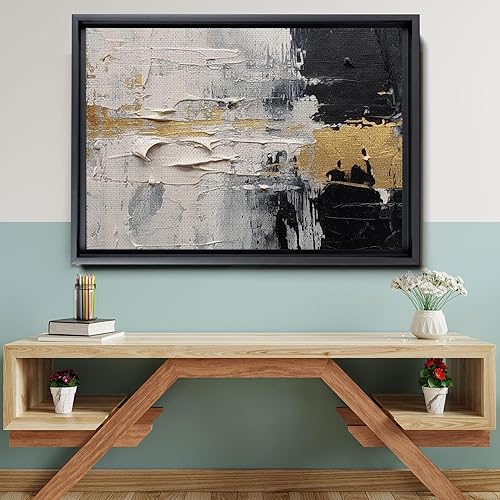 Miniatura 6 de Black and White 3D Texture Wall Art - Abstract Texture Painting - Modern Black and White Wall Art - Contemporary Texture Wall Decor