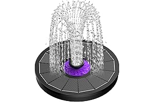 SZMP Solar Birdbath Fountain Floating Fountain for Garden Bird Bath and Pond Decoration