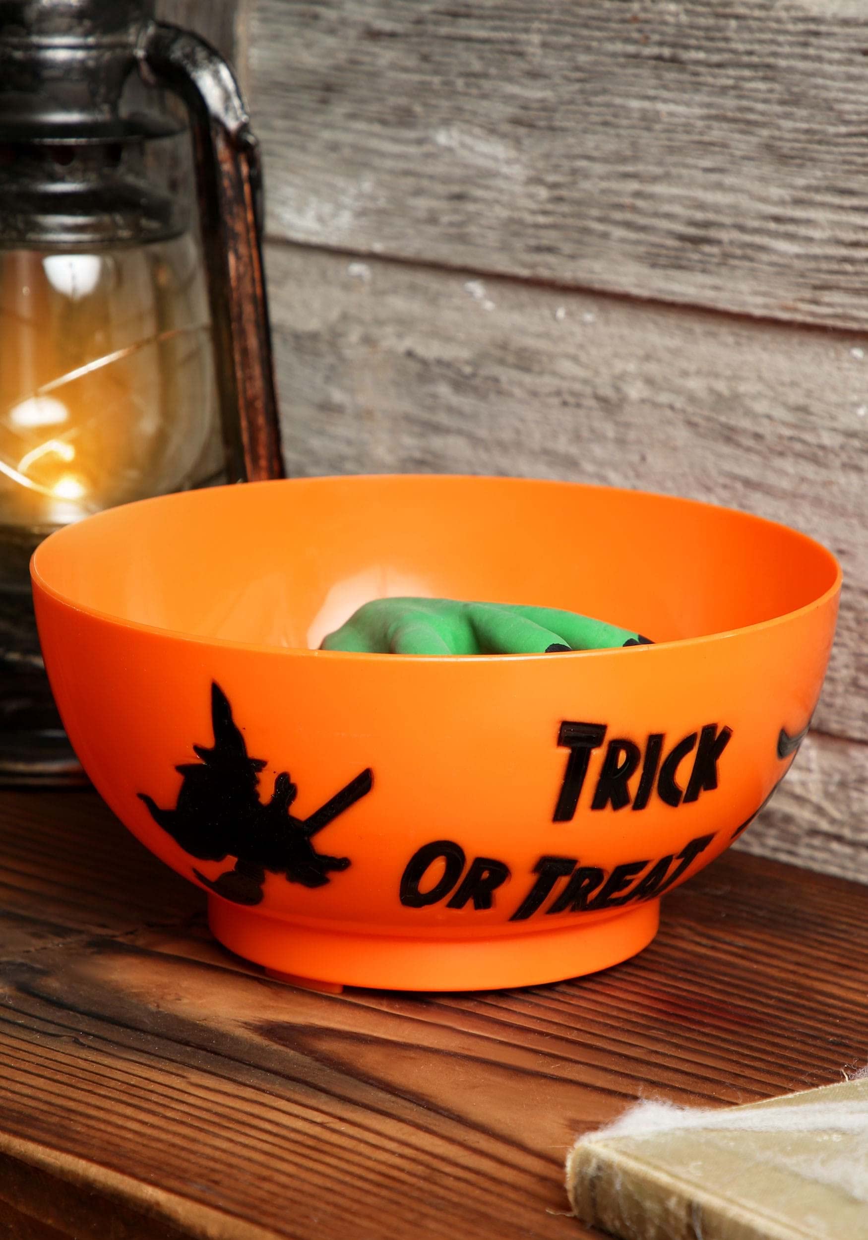 Halloween Animated Prop Decoration: Monster Hand in Orange Bowl