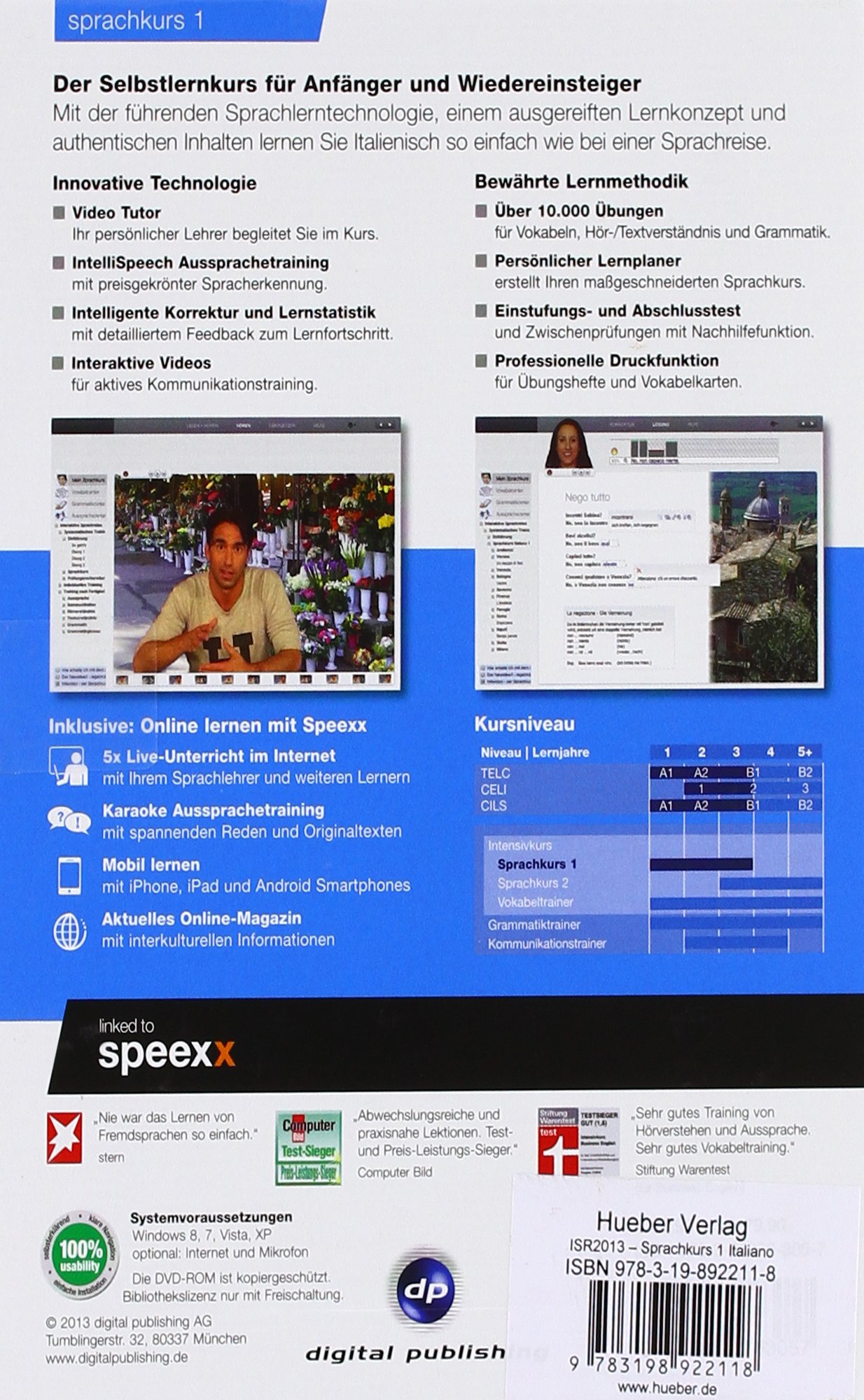 interaktive sprachreise sprachkurs 1 italiano: der selbstlernkurs für anfänger & wiedereinsteiger / Paket (Deutsch)
