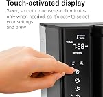 Hamilton Beach 14 Cup Programmable Coffee Maker with Easy Measure Reusable Filter, Removable 70 oz Water Reservoir, Touchscreen, Auto Shut-Off, Drip Coffee Machine, Black & Stainless Steel, 46220 | Easy Measure Light Up Reusable Filter | Removable 70