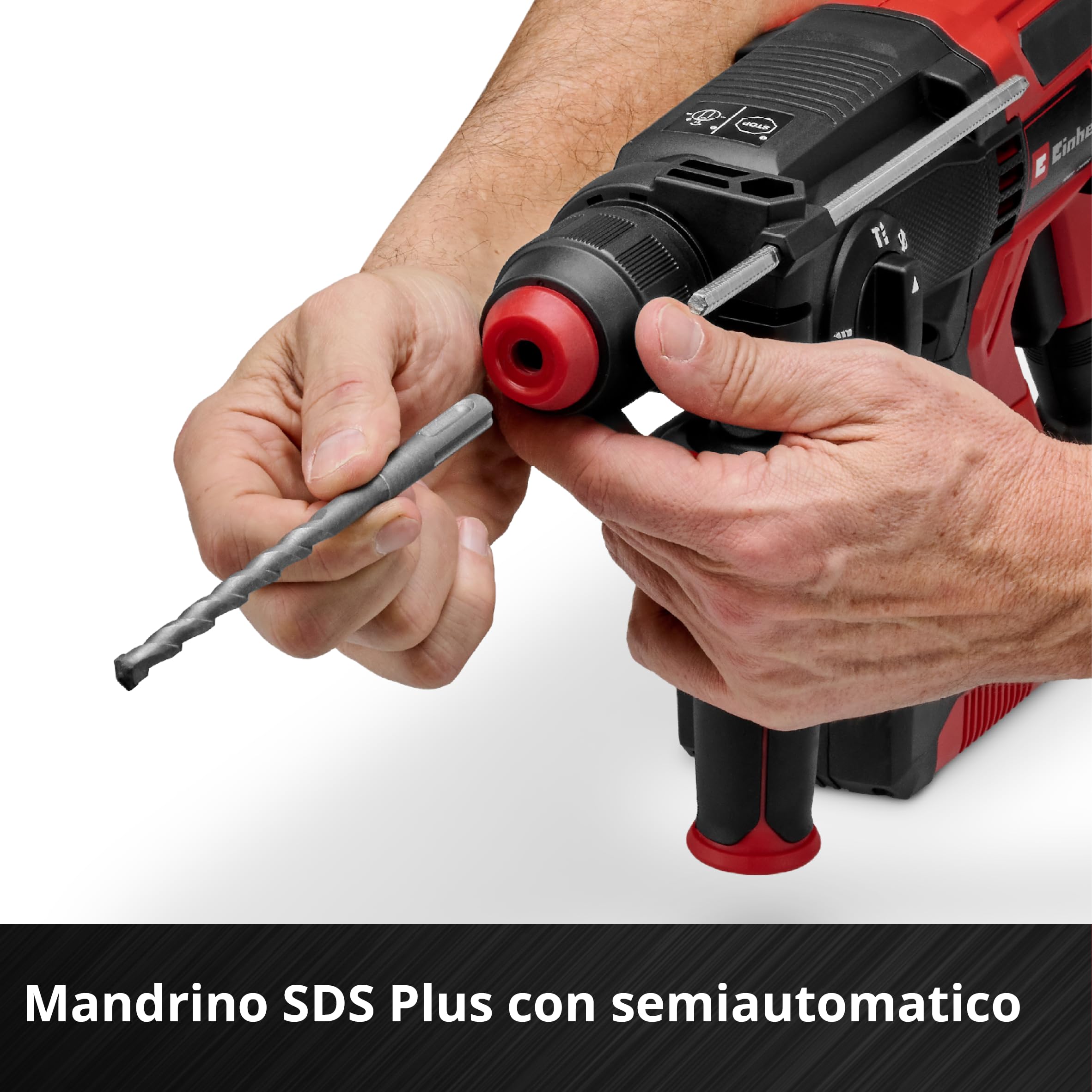 Einhell Tassellatore a batteria TE-HD 18/20 Li (1x 4,0 Ah) Power X-Change (18 V, 1,8 J, SDS-plus, perforazione in cemento 20 mm, 4 funzioni, incl. batteria 4,0 Ah + caricabatterie)