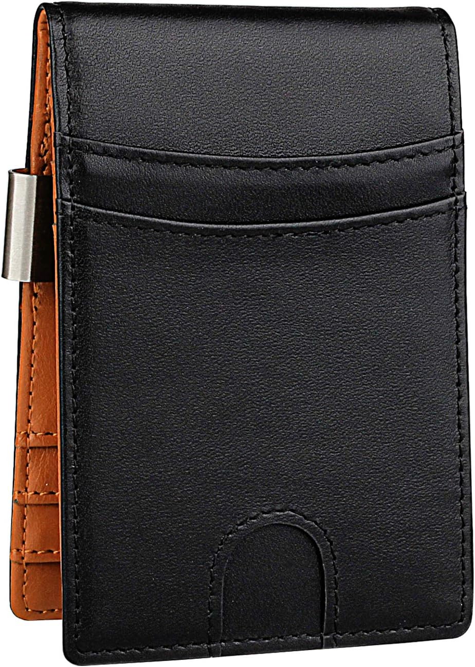 awofer Dad Present from Daughter Gifts for Fathers day Present Father Birthday Gift Slim Men Wallet with Money Clip Personalized Engraved Wallet