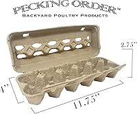 Vista 5 de Pecking Order Cartones de huevo de pulpa de papel - Paquete de 12