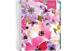 Deluxe Undated Teacher Planner: 8.5x11 Includes 7 Periods, Page Tabs, Bookmark, Planning...