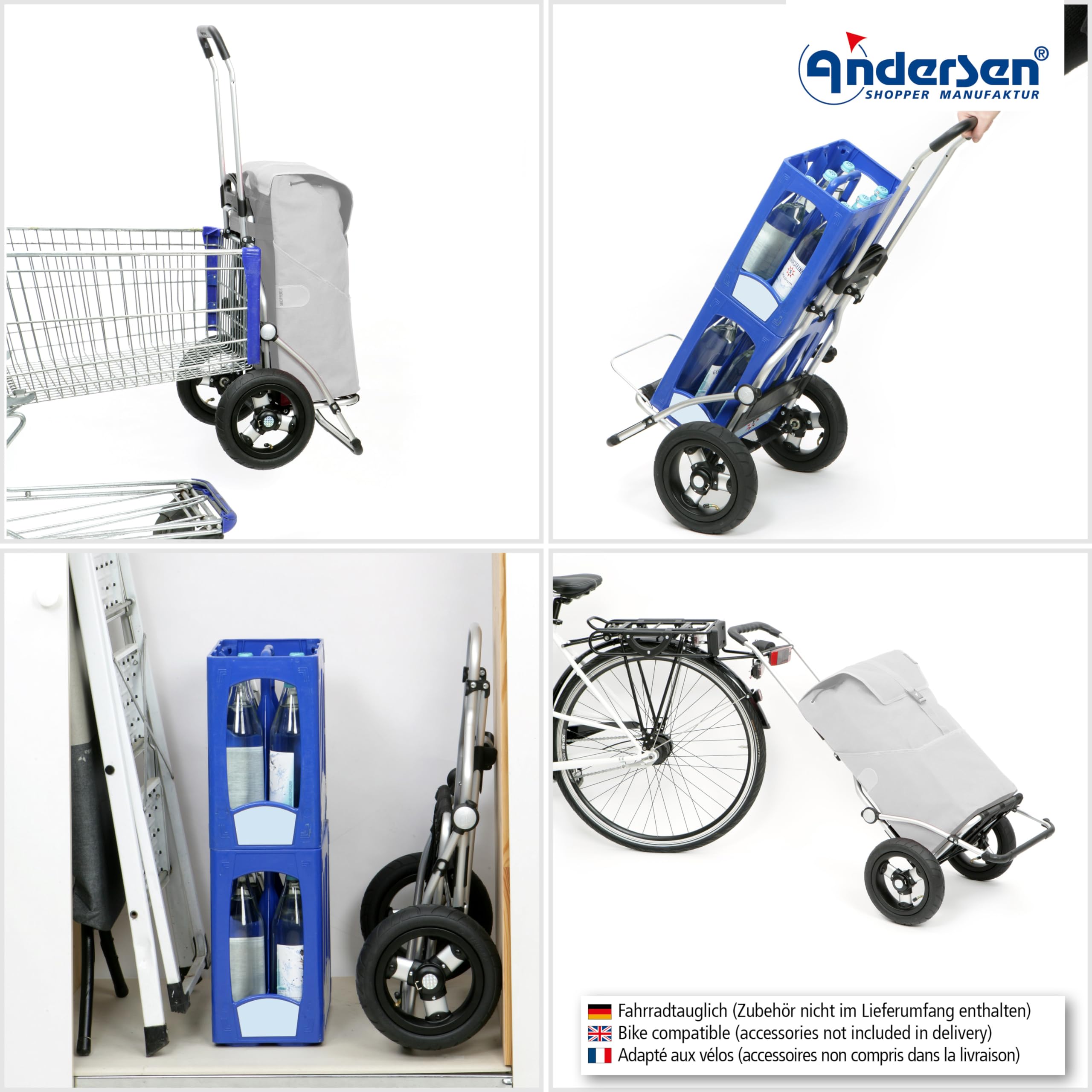 ANDERSEN Einkaufstrolley - Royal Shopper Hydro 2.1 rot