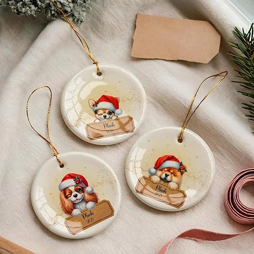 Miniatura 5 de Adorno conmemorativo para perros 2025 Adornos personalizados para perros, regalo de adorno de Navidad personalizado, regalos para amantes de las