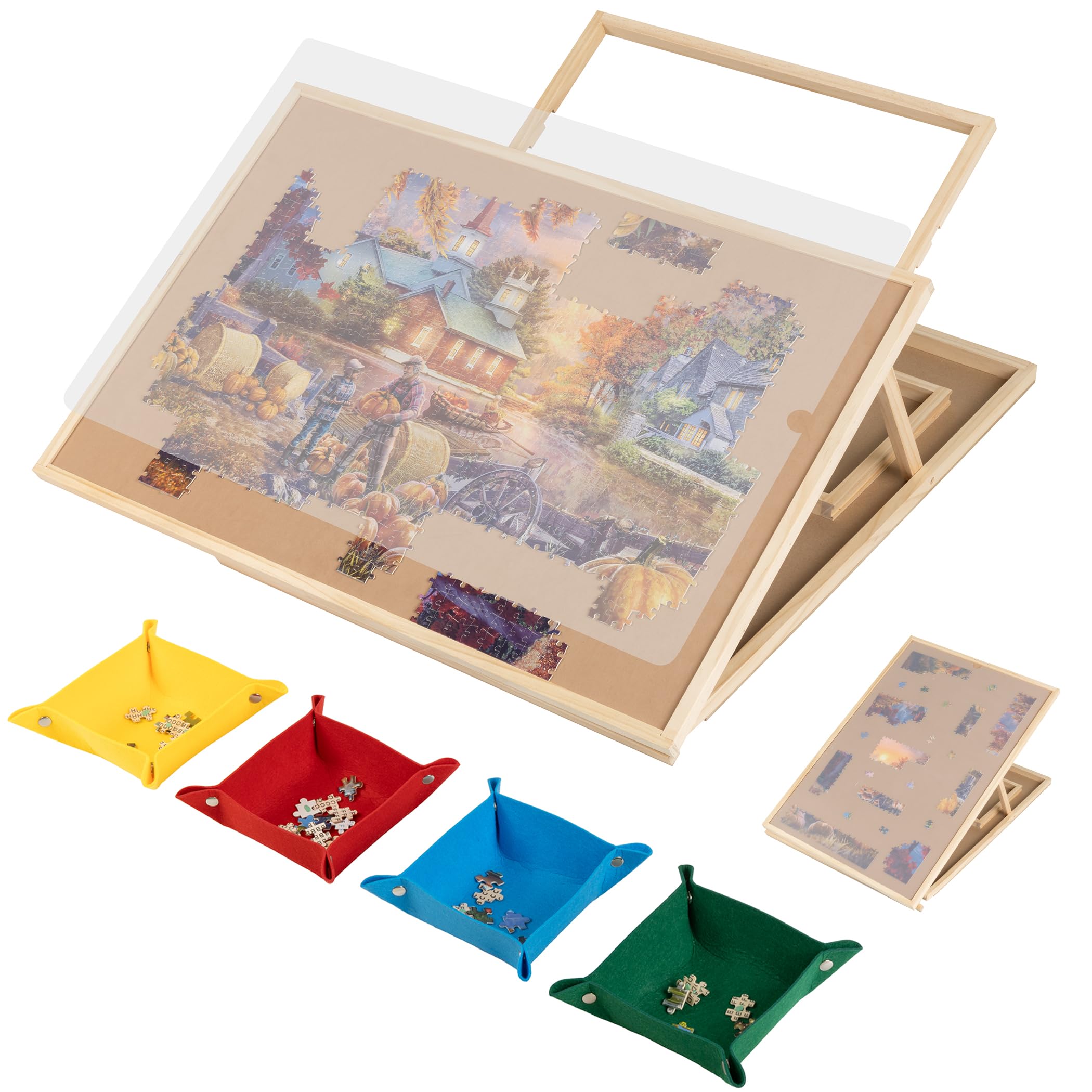 Amazon.com: Tektalk Convertible Jigsaw Puzzle Board, Two-Way Use