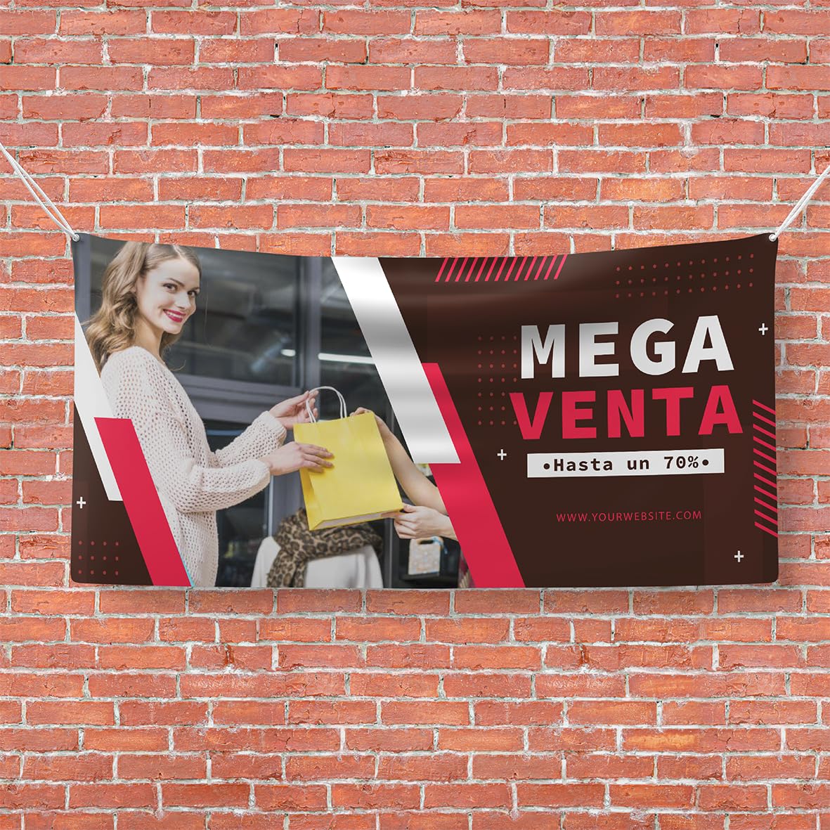 Pancarta Personalizada con Foto, Logo y Textos | Carteles Personalizados en Lona para Fiesta Cumpleaños, Graduacion, Feliz Navidad, Boda | Banner Personalizado en 20 Medidas (100x70cm)