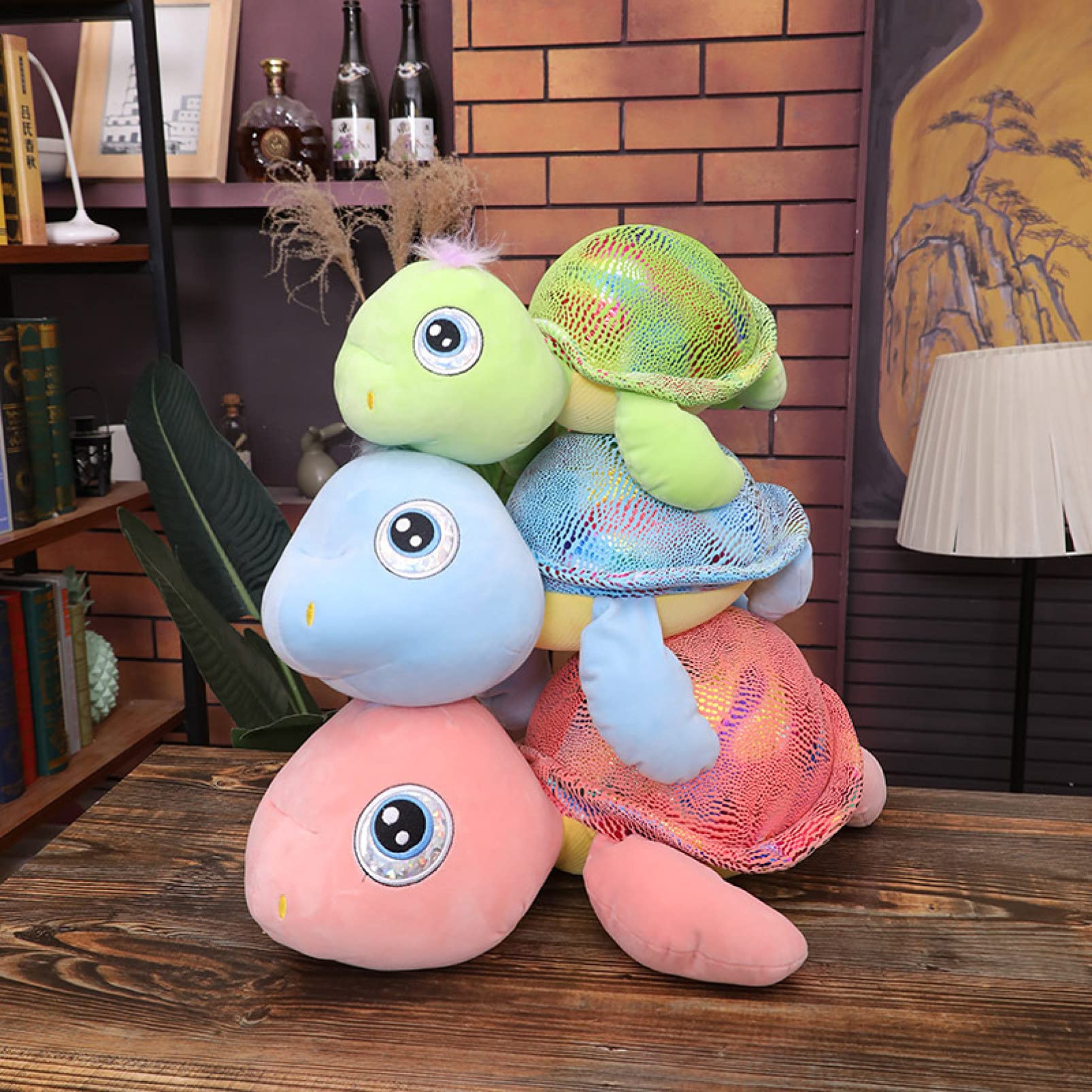 Amazon.co.jp: MMLYY 亀クッション ぬいぐるみ 亀 横向き寝 特大 約