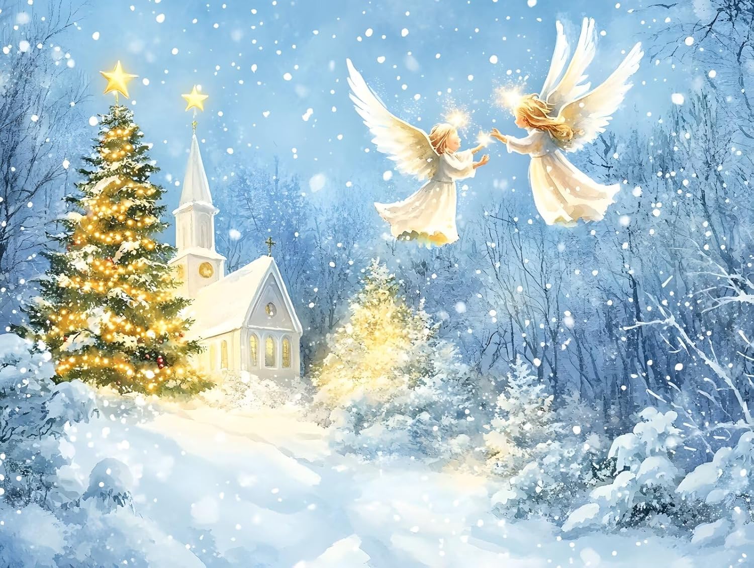 IMLQJES 5D Santa Claus Diamond Painting Kits for Adult - DIY Christmas Diamond Art - Forest Santa Claus Full Square Drill Crystal Embroidery Cross Stitch - for Wall Office Decor 16x20 Inch