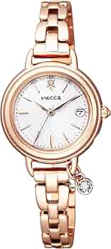Wicca 腕時計 wicca 腕時計 ウィッカ ソーラーテック電波時計 ピンクゴールド