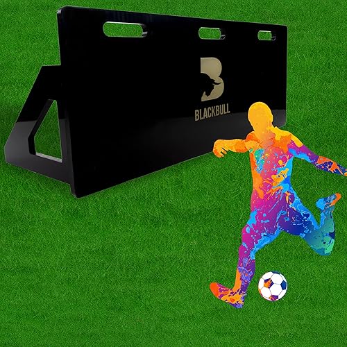 Miniatura 10 de BlackBull - Equipo de entrenamiento de tablero de rebote de fútbol - Entrenador portátil de pared de fútbol para niños y adultos - Pared de