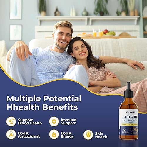 Miniatura 3 de Gotas líquidas puras de Shilajit del Himalaya con Ashwagandha, cúrcuma, musli negro para mejorar la energía y el apoyo inmunológico, Shilajit para