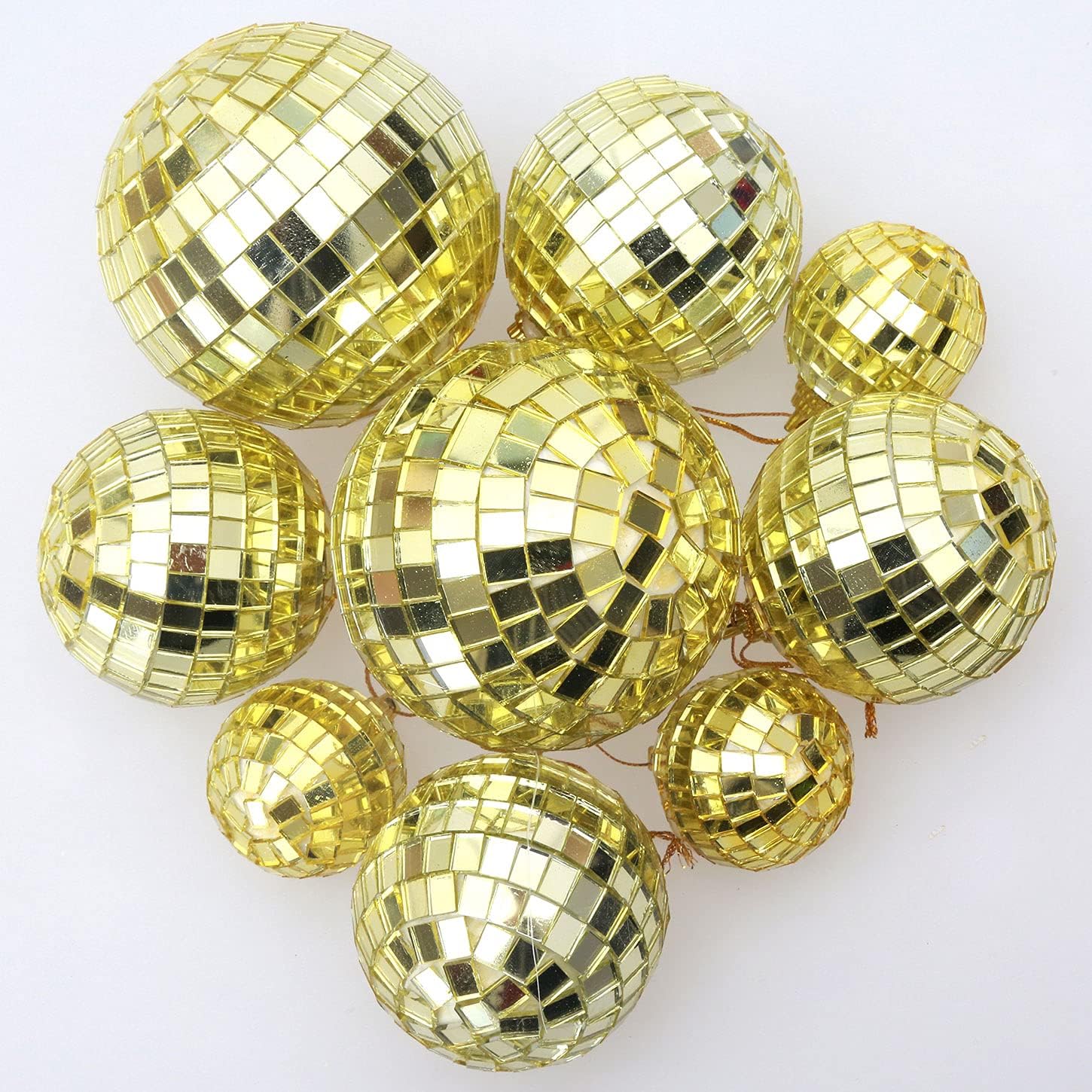Gold disco ball ornaments Outlet