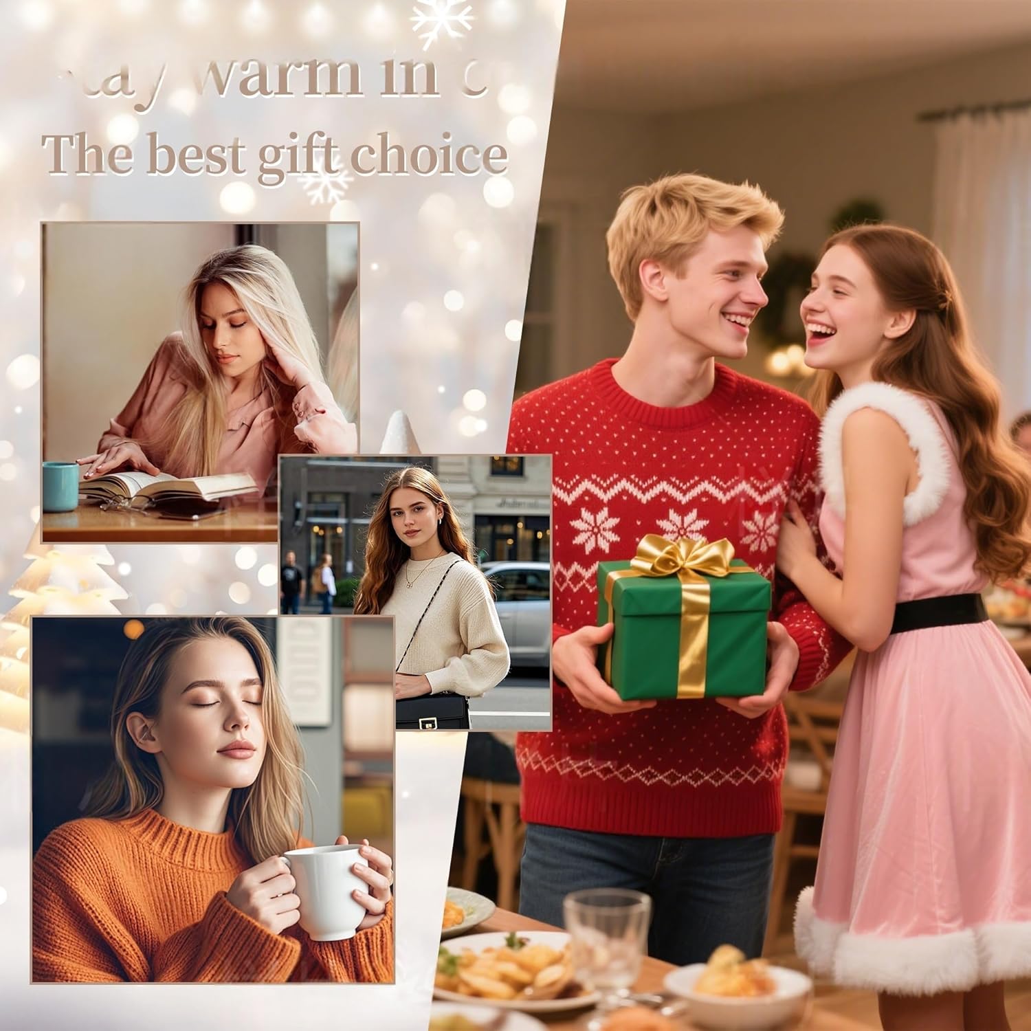 3 Pairs Fuzzy Socks for Women,Winter Warm Sleeping Sock - Image 2