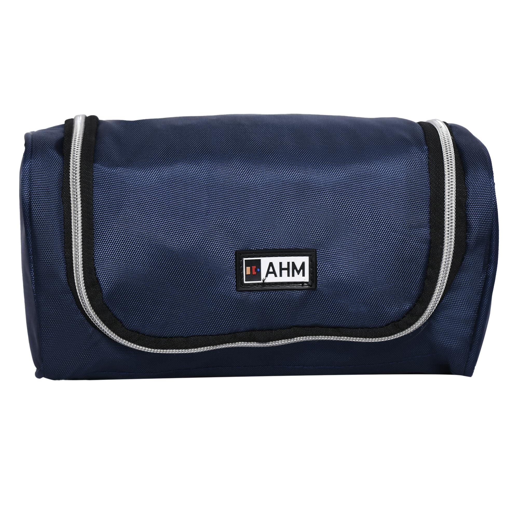 AHMHanging Travel Toiletry Bag, Waterproof Dopp Kit For Shaving Makeup Accessories, Men Cosmetic Organizer With Large Capacity, For Gym, Camping (Blue), 13 CM