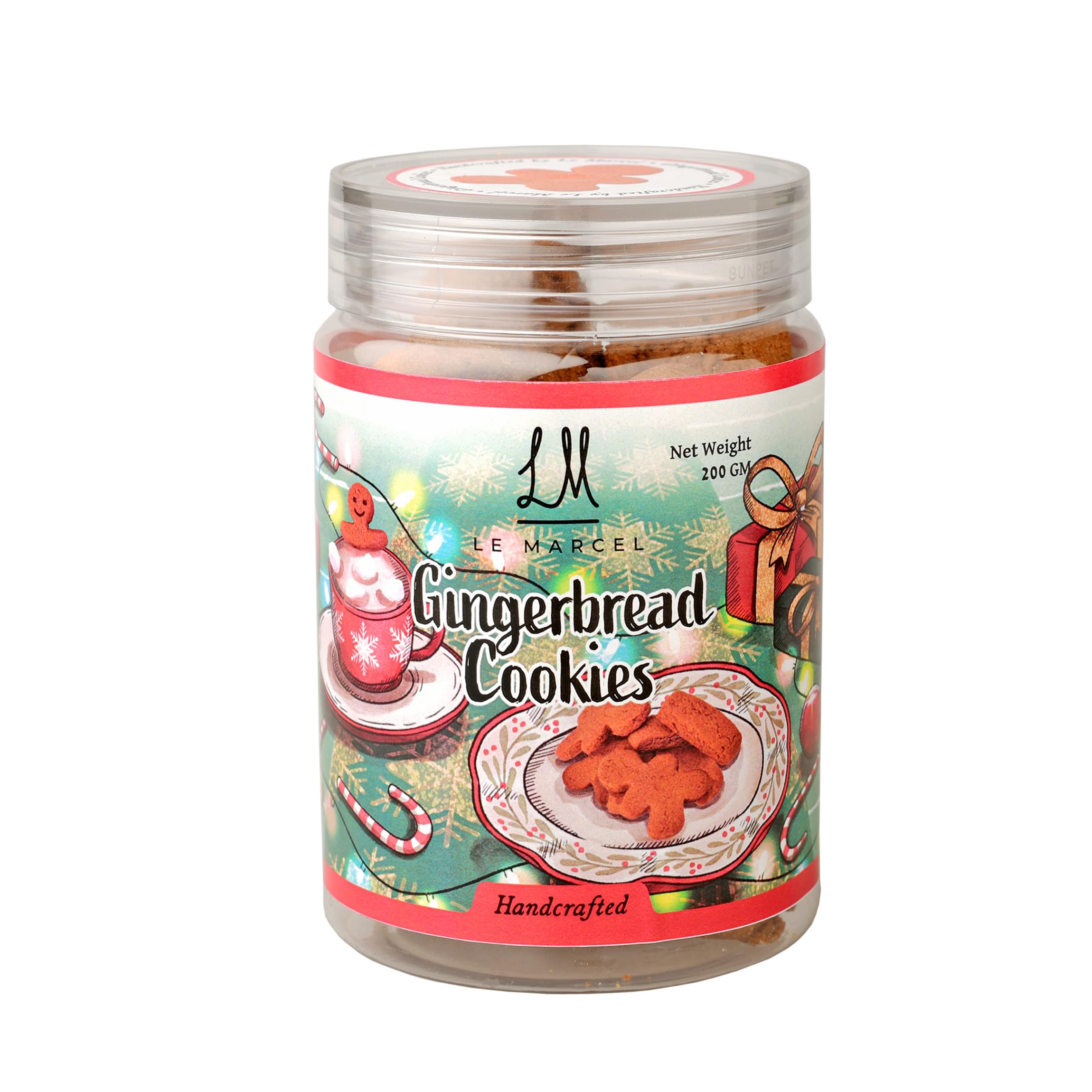 LE MARCEL Gingerbread Cookies - 215gm and Pack of 1 - Baked, Crunchy & Tasty Gourmet Snacks - Pack of 1 (B0C9TYTZMK) Amazon Price History, Amazon Price Tracker