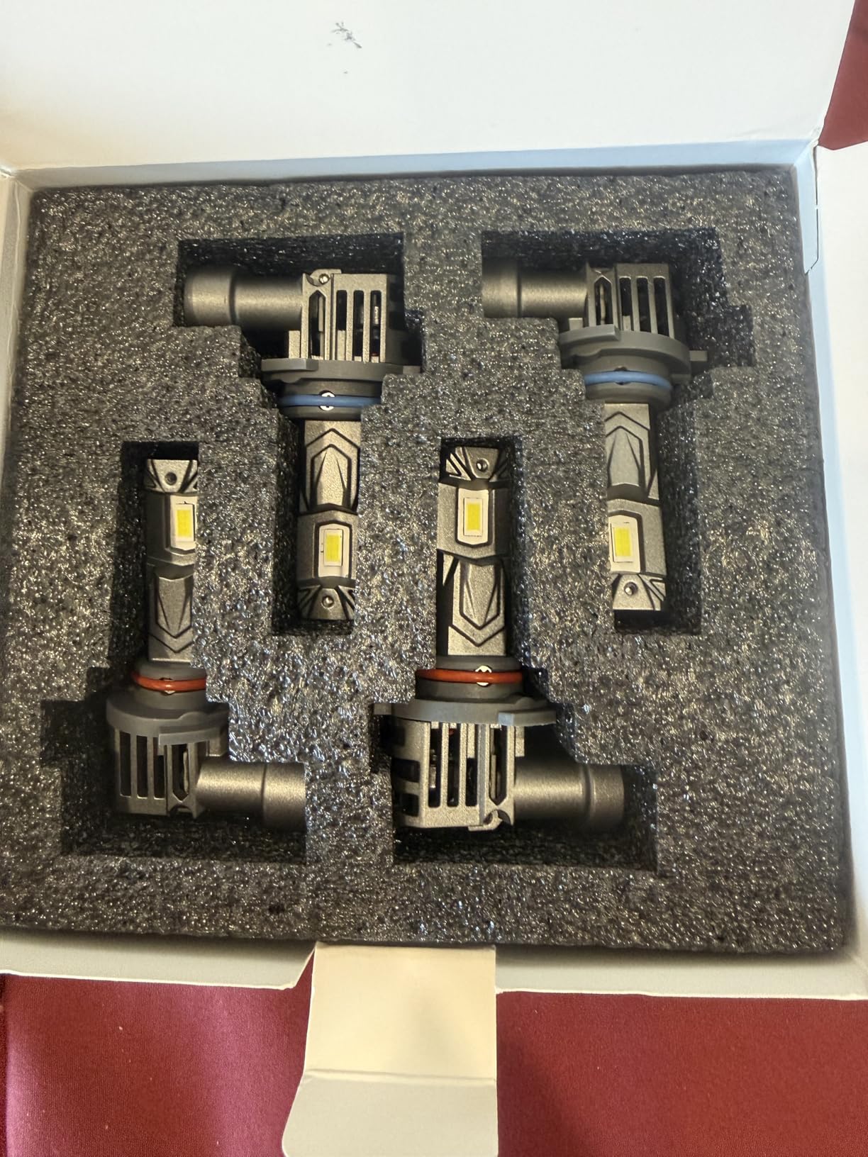 Rimthin E1 9005/HB3 9006/HB4 LED Headlight Bulbs 6000K White IP67 Pack of 4