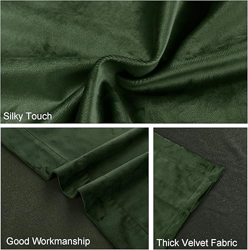 Miniatura 15 de Cortinas de terciopelo JIUZHEN, cortinas opacas suaves de terciopelo retro para dormitorio, cortinas elegantes con reducción de ruido y Rosa