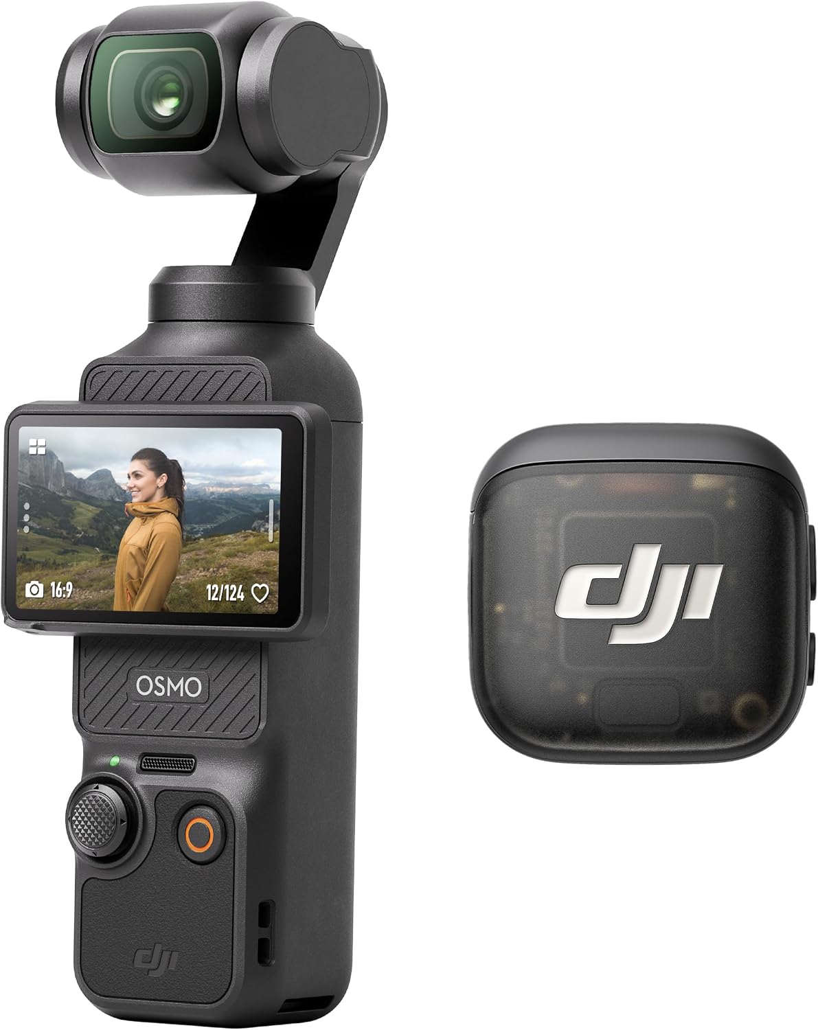 Osmo Pocket 3 Vlogging Camera DJI Osmo Pocket 3 Mic 3 Bundle | 3-Axis Stabilization, Spotlight Follow, Fast Focusing, DJI Mic 3 Included for Clear Sound, Video Camera for Photography